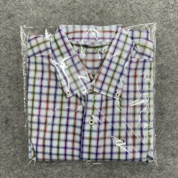 Alan Flusser Men's Luxury Button Down Shirt Old Money 100% Cotton Multicolor, L - Picture 11 of 11